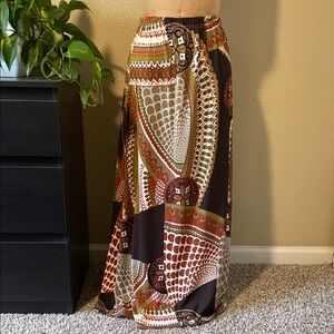 Bohemian Multicolor Maxi Skirt